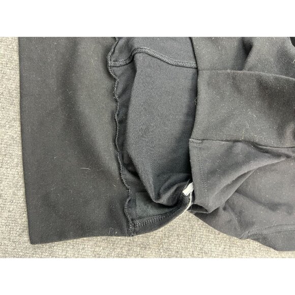 Athleta Retroterry Sweatshirt Women's Medium Black Sleeveless V-Neck Pullover - Picture 5 of 6